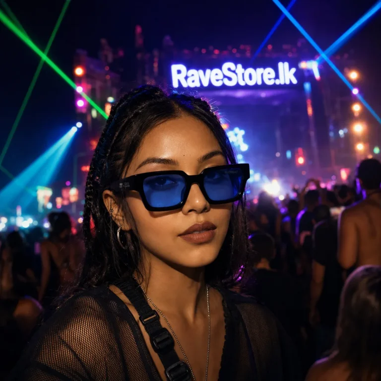 SUDBEAT Official Merch Sunglasses - Color 02 - Black/Blue - RaveStore.lk