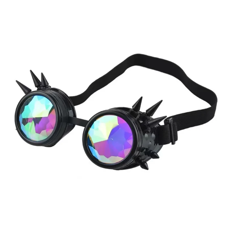Spike Kaleidoscope Goggle - Black -Rainbow - RaveStore.lk
