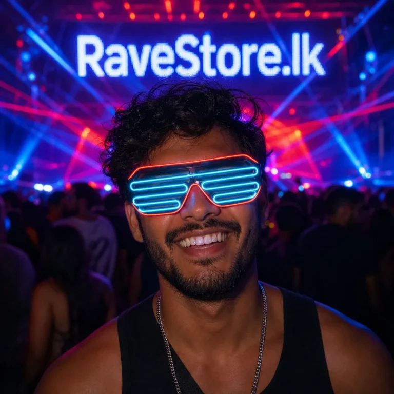 LED Neon Party Glass - Red/Blue - RaveStore.lk