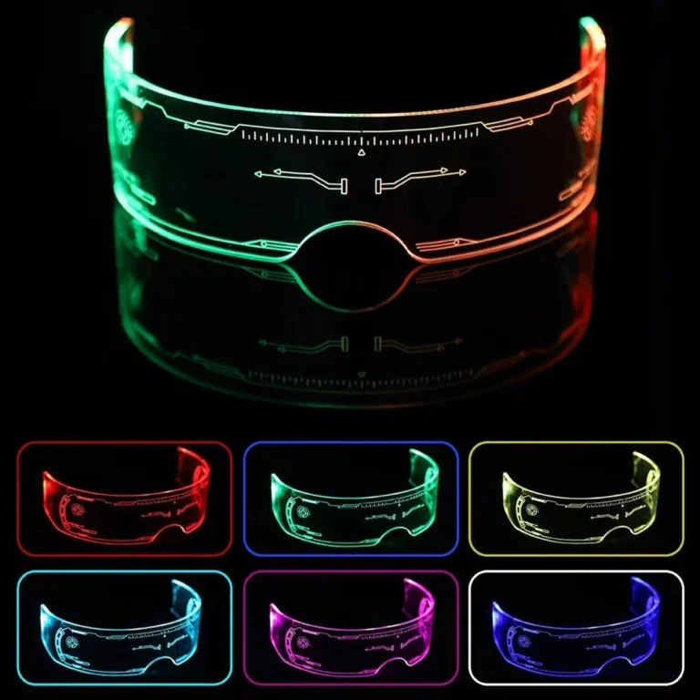LED Futuristic Smart Glass Design 02 -Battery - RaveStore.lk