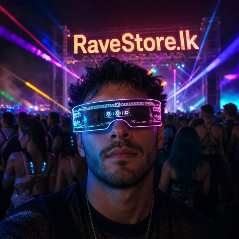 LED Futuristic Smart Glass Design 04 -Battery - RaveStore.lk