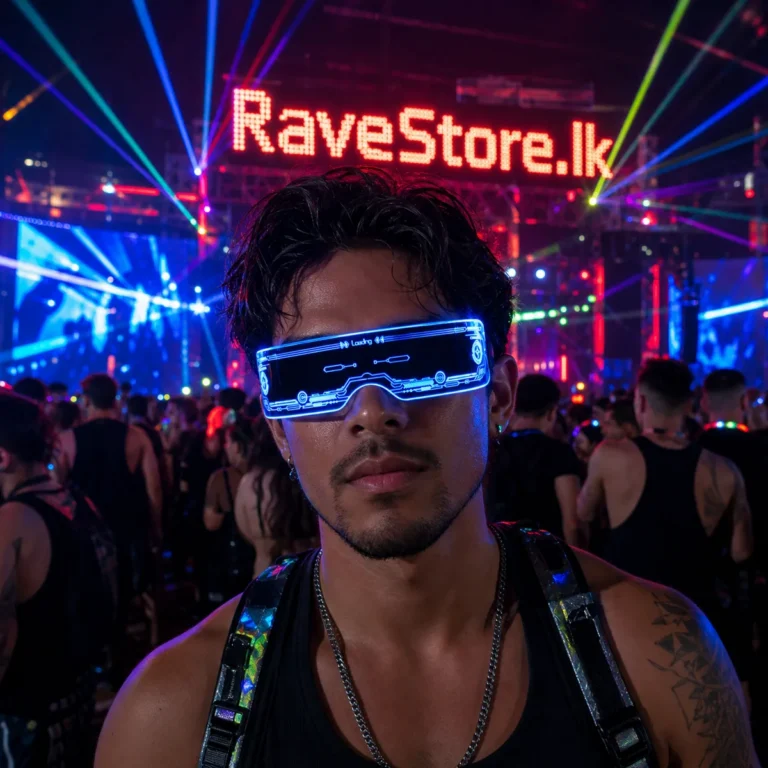 LED Futuristic Smart Glass Design 05 -Battery - RaveStore.lk