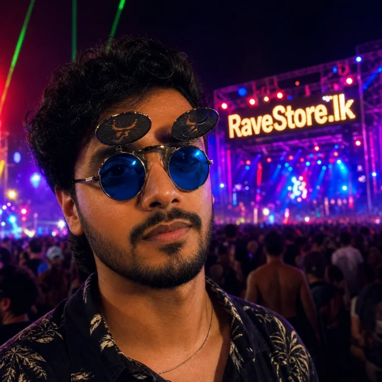 Steampunk Joker man - Blue - Flip Up sunglasses - RaveStore.lk