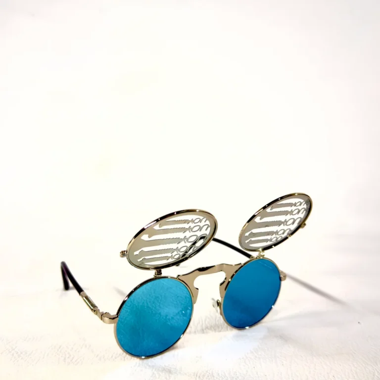 Steampunk  you - Blue - Flip Up sunglasses - RaveStore.lk