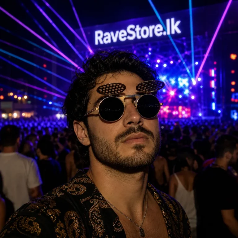 Steampunk honeycomb - Black - Flip Up sunglasses - RaveStore.lk