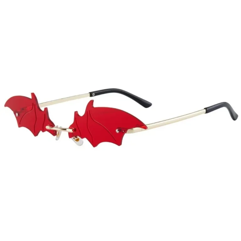 Red Bat Wings Party Sunglasses - RaveStore.lk
