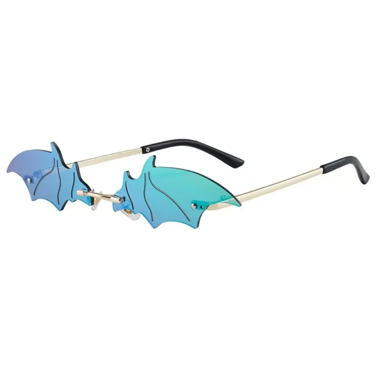 Blue Bat Wings Party Sunglasses - RaveStore.lk