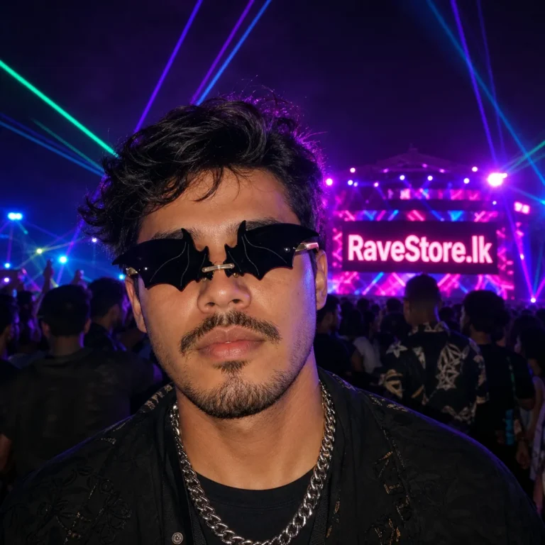 Black Bat Wings Party Sunglasses - RaveStore.lk