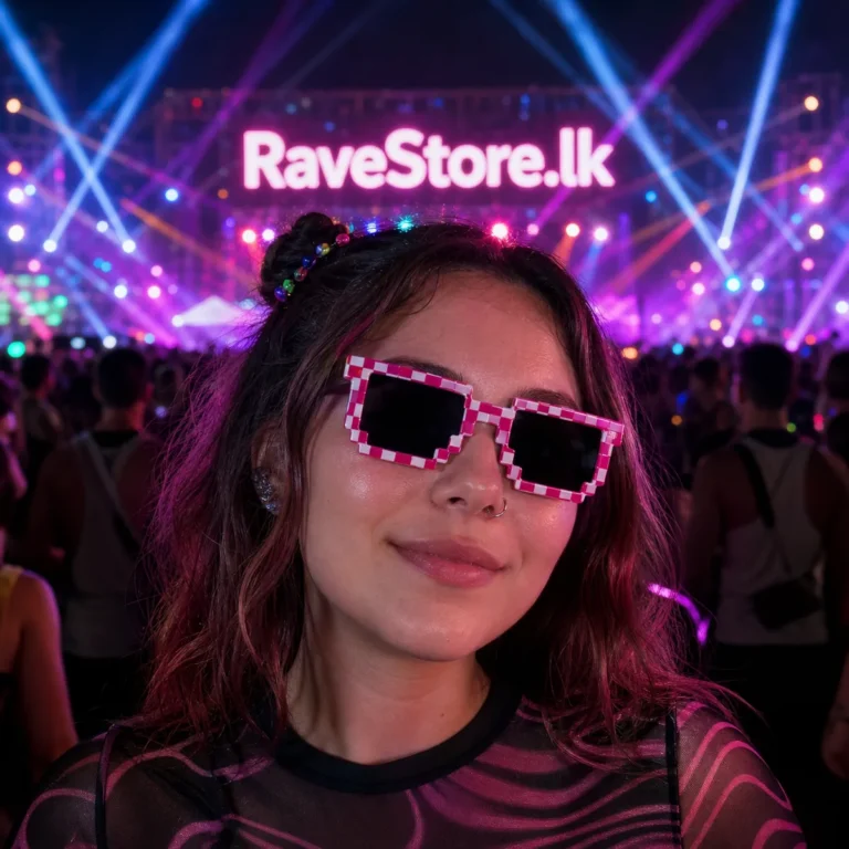 Mosaic Pixel, Thug Life Party Sunglasses - Pink - RaveStore.lk