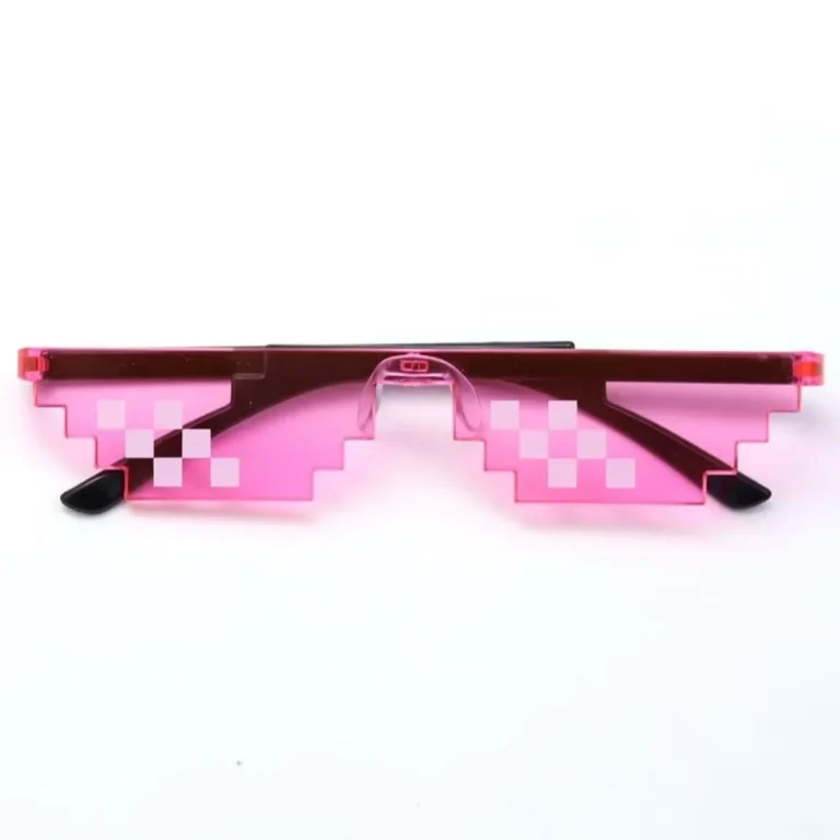 Mosaic Pixel, Thug Life Party Sunglasses - Pink - RaveStore.lk