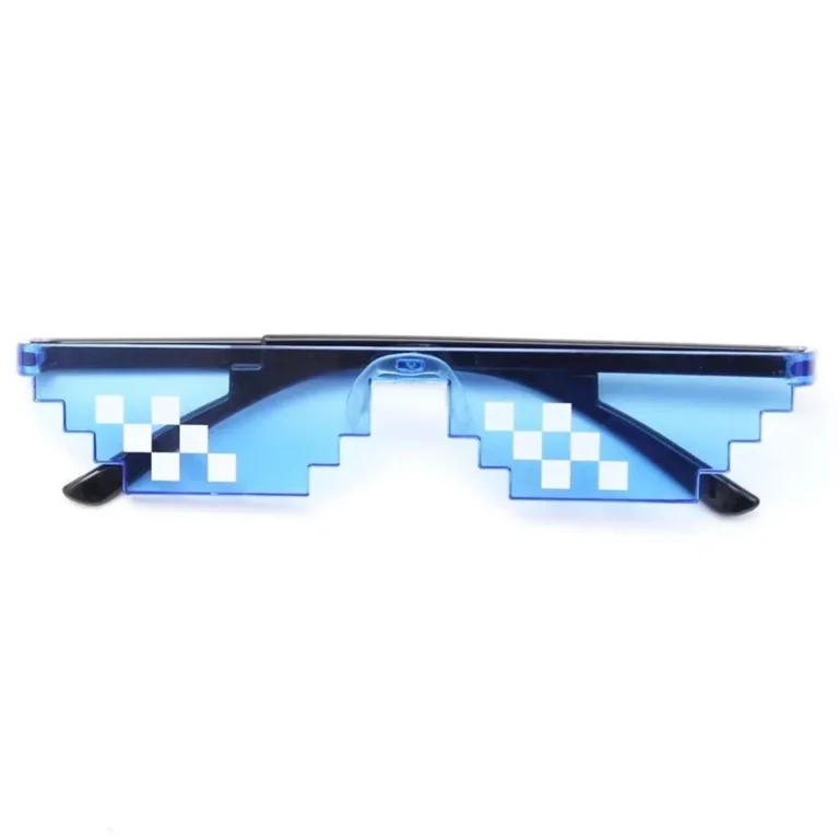 Mosaic Pixel, Thug Life Party Sunglasses - Blue - RaveStore.lk