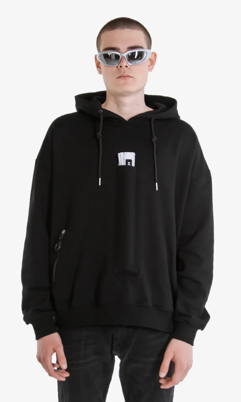 Hoodie R1 with fan pocket - RaveStore.lk