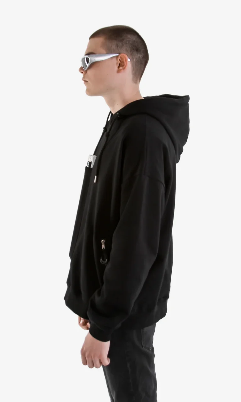 Hoodie R1 with fan pocket lifestyle - RaveStore.lk