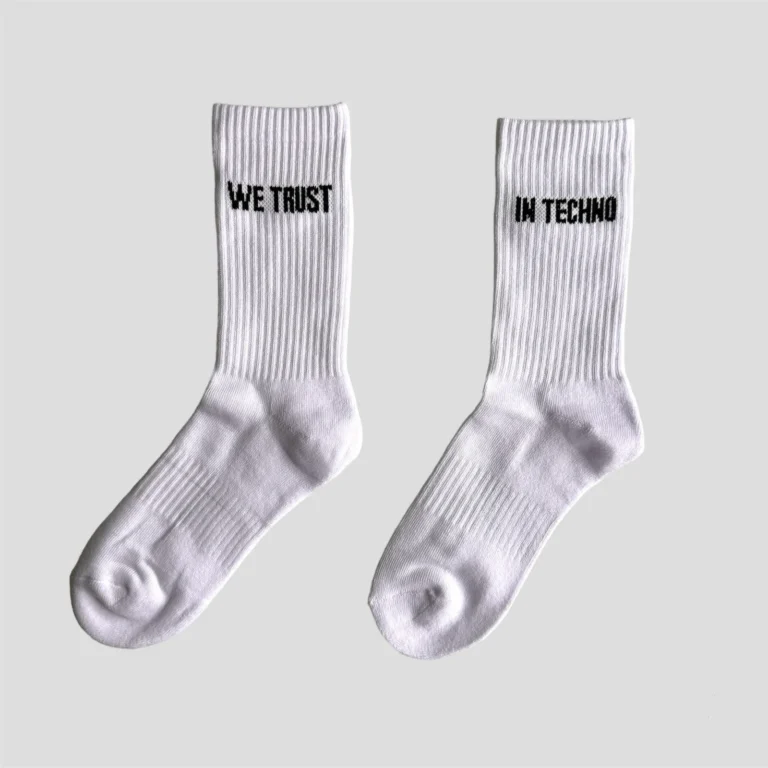 IN TECHNO WE TRUST Socks - RaveStore.lk